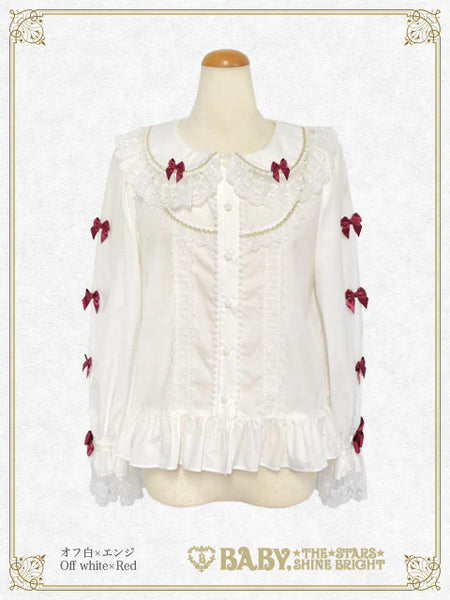 B49BL461 Kumya's Doki★Doki Christmas Party Blouse (Broadcloth)