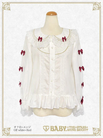 B49BL461 Kumya's Doki★Doki Christmas Party Blouse (Broadcloth)