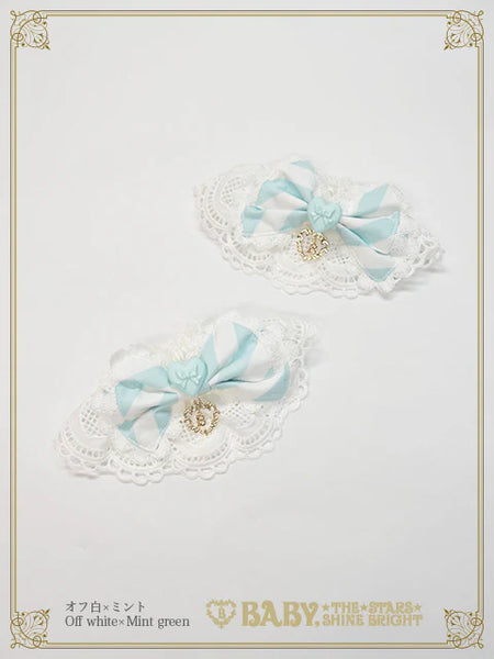 B49CF018 Pâtissière♡Bonbon Ribbon Cuffs