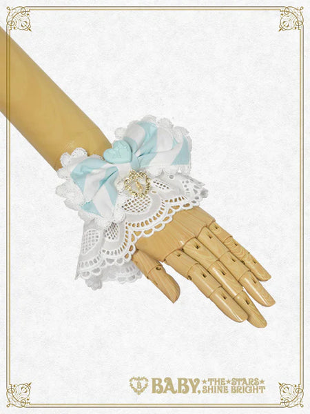 B49CF018 Pâtissière♡Bonbon Ribbon Cuffs