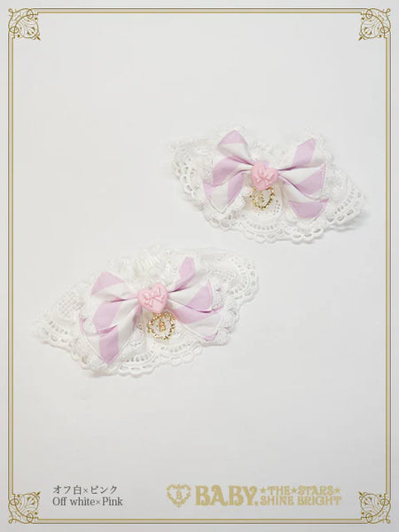 B49CF018 Pâtissière♡Bonbon Ribbon Cuffs