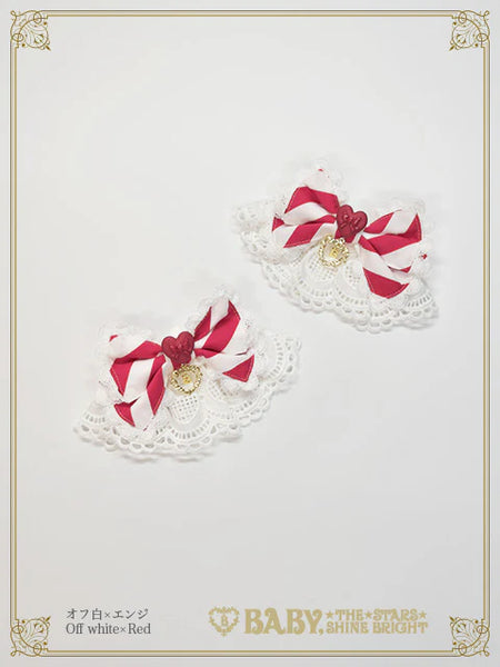 B49CF018 Pâtissière♡Bonbon Ribbon Cuffs