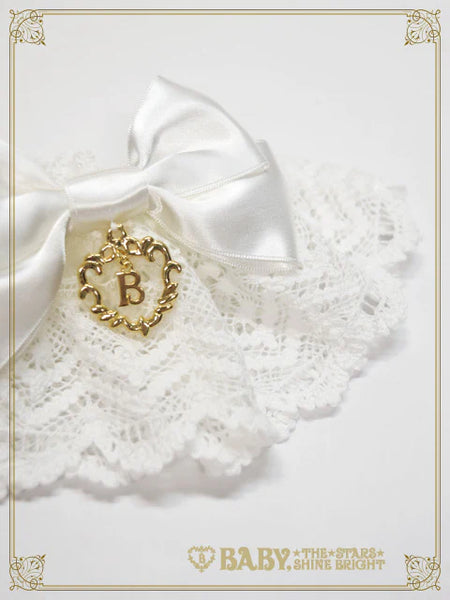 B49CF063 Satin Ribbon Torchon Lace Cuffs
