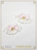 B49CF063 Satin Ribbon Torchon Lace Cuffs