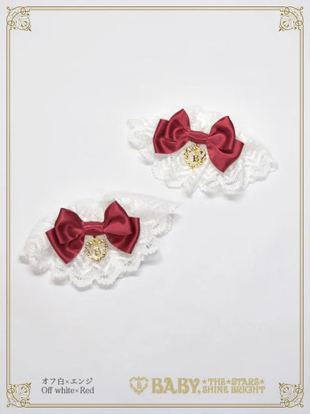 B49CF063 Satin Ribbon Torchon Lace Cuffs
