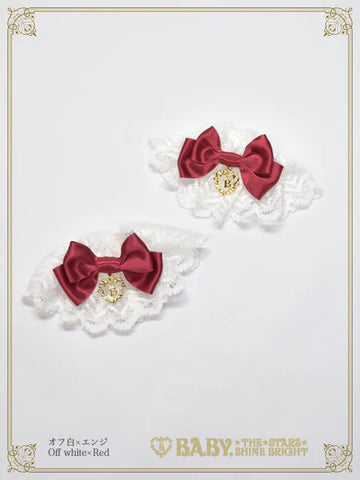 B49CF063 Satin Ribbon Torchon Lace Cuffs
