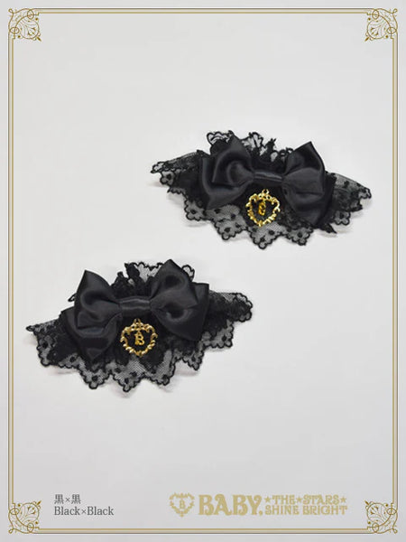 B49CF064 Satin Ribbon Tulle Lace Cuffs