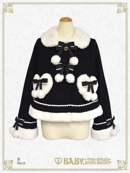 [BUILD-TO-ORDER][PRE-ORDER] B49CO342 Pompom Ribbon Short Coat