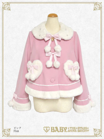 [BUILD-TO-ORDER][PRE-ORDER] B49CO342 Pompom Ribbon Short Coat