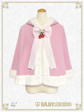 [BUILD-TO-ORDER][PRE-ORDER] B49CP341 Swinging Strawberry Bunny Ears Fur Cape
