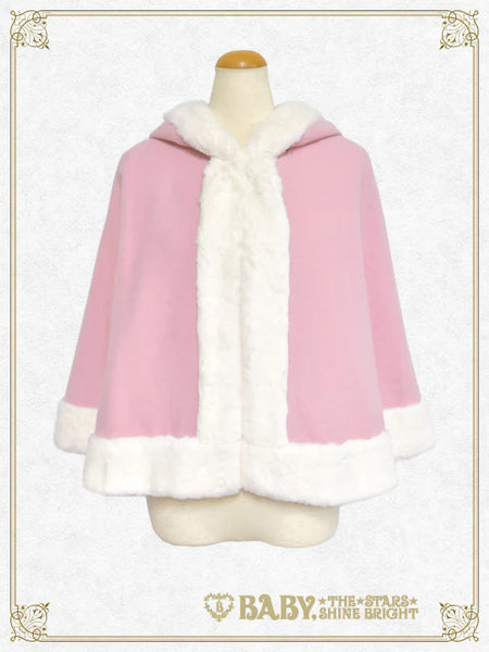 [BUILD-TO-ORDER][PRE-ORDER] B49CP341 Swinging Strawberry Bunny Ears Fur Cape