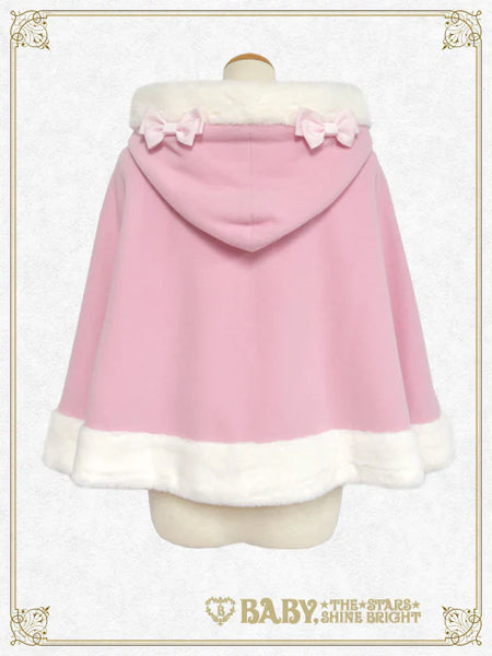 [BUILD-TO-ORDER][PRE-ORDER] B49CP341 Swinging Strawberry Bunny Ears Fur Cape