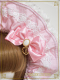 B49HA716 Rose Lace Rococo Bonnet