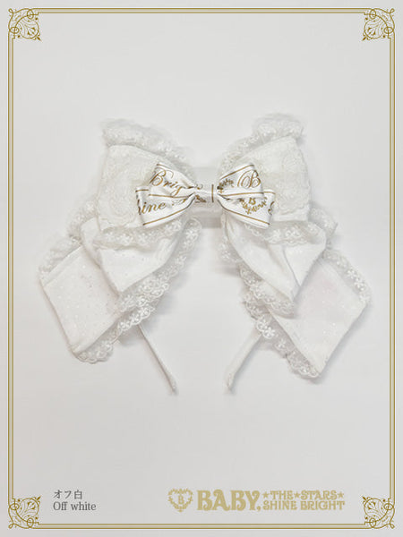 B49HA717 Twinkle Baby Ribbon Headbow