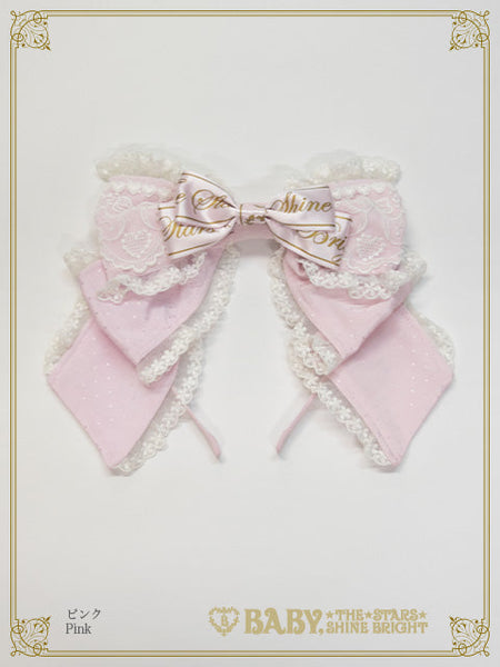 B49HA717 Twinkle Baby Ribbon Headbow