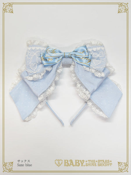 B49HA717 Twinkle Baby Ribbon Headbow