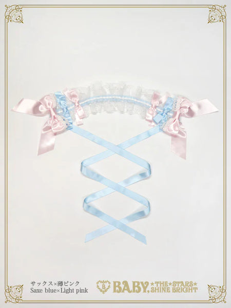 B49HA742 Eternal Ribbon Feathery Headdress