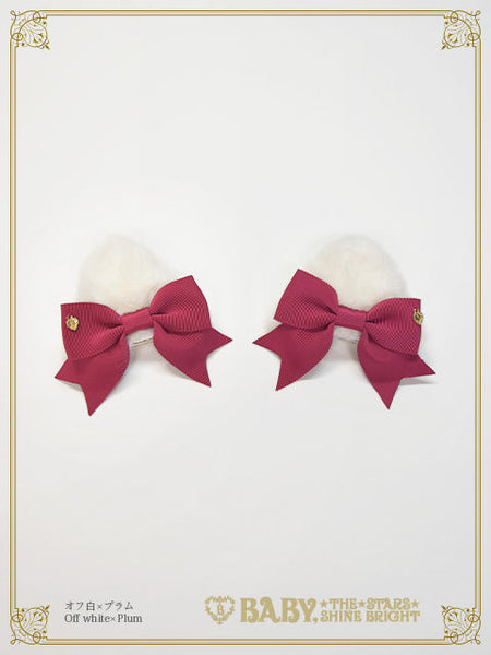 B49HA752 Cat Ear Fur Clip