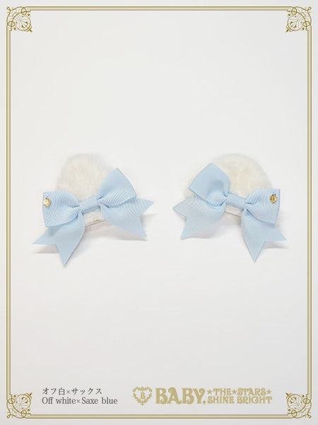 B49HA752 Cat Ear Fur Clip