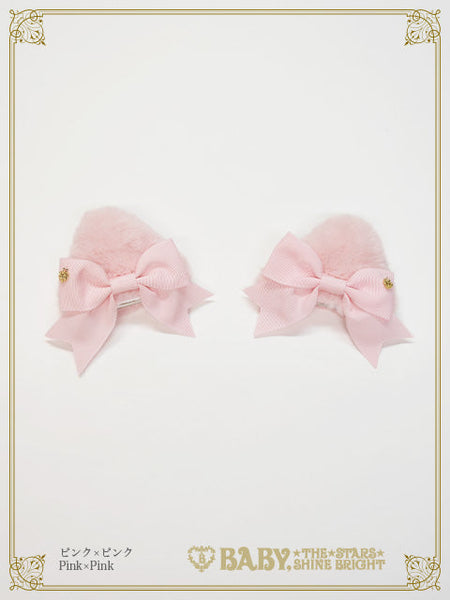 B49HA752 Cat Ear Fur Clip