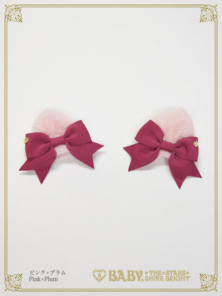 B49HA752 Cat Ear Fur Clip