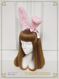 B49HA753 Bunny Ears Fur Headbow