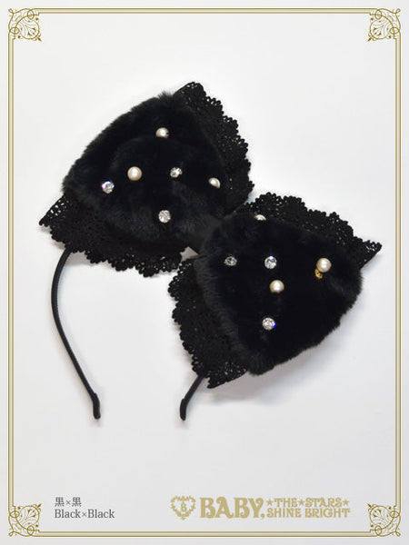 B49HA754 Ruban de Noël Neige Ribbon Headbow