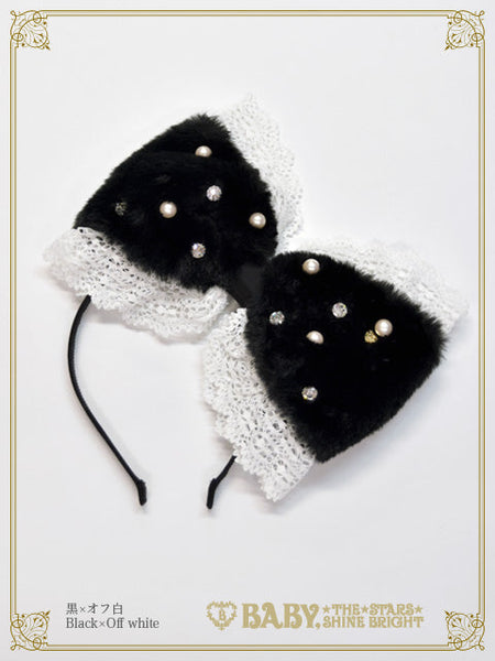 B49HA754 Ruban de Noël Neige Ribbon Headbow