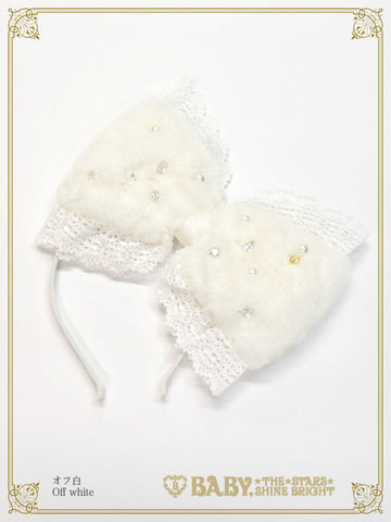 B49HA754 Ruban de Noël Neige Ribbon Headbow