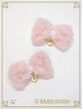 B49HA757 Fairy Fur Ribbon Clip