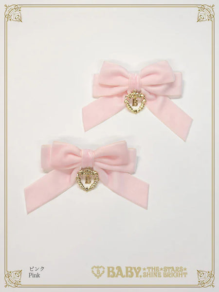 B49HA768 Velvet Ribbon Clip