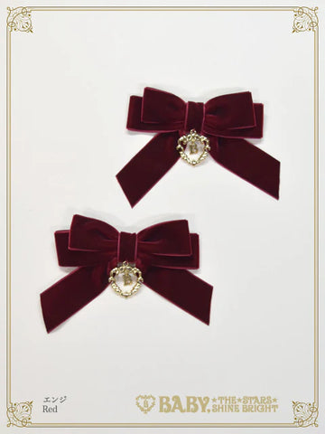 B49HA768 Velvet Ribbon Clip