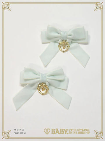 B49HA768 Velvet Ribbon Clip