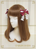 B49HA771 Rose Lace Swing Ribbon Clip