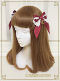 B49HA772 Rose Lace Dull Satin Ribbon Clip