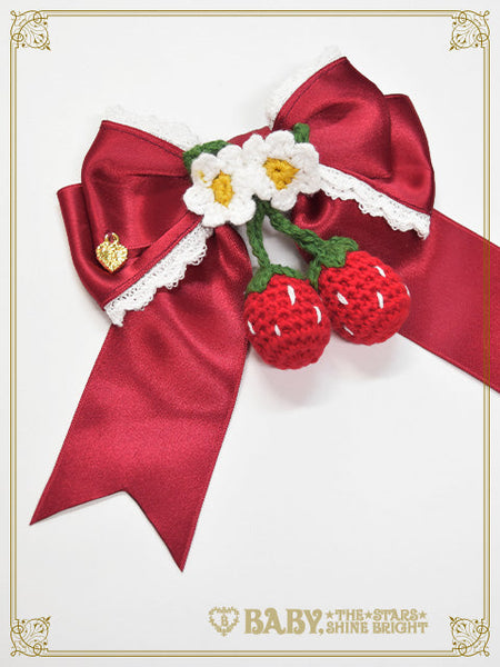 B49HA785 Swing Strawberry Ribbon Clip