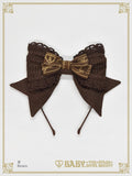 B49HA923 Waffle Cotton Head Bow
