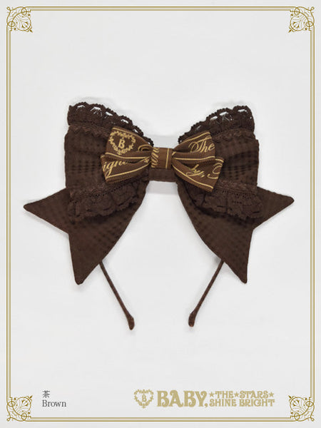 B49HA923 Waffle Cotton Head Bow