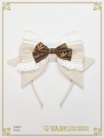 B49HA923 Waffle Cotton Head Bow