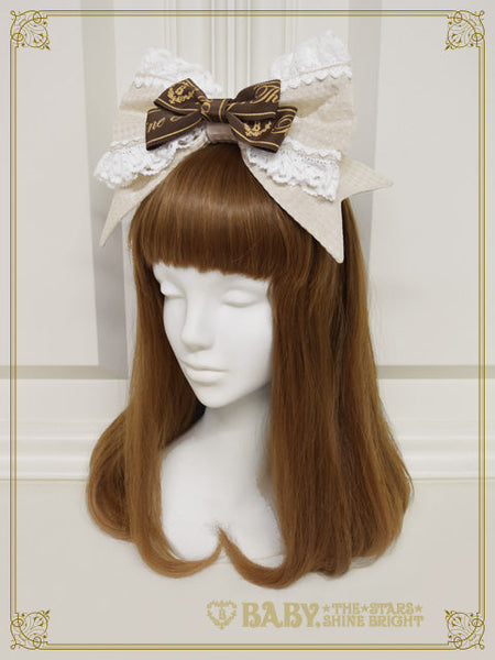B49HA923 Waffle Cotton Head Bow