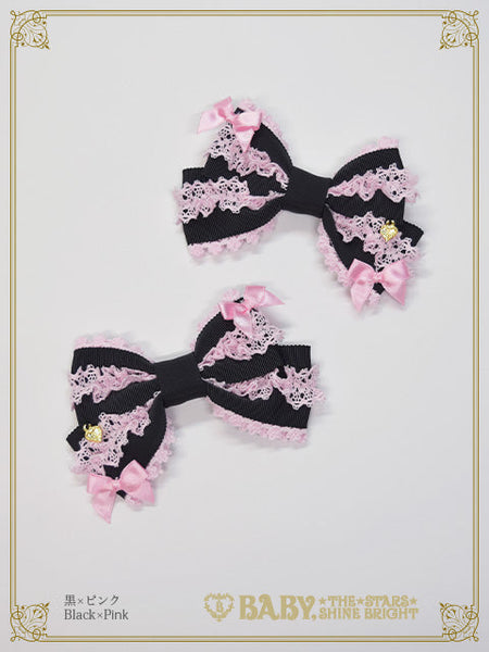 B49HA924 Cutie♡Whipped Cream Parfait Ribbon Clip