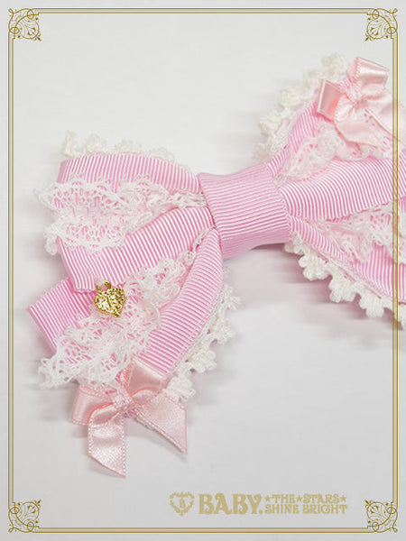 B49HA924 Cutie♡Whipped Cream Parfait Ribbon Clip