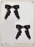 B49HA925 Eternal Ribbon Feathery Ribbon Clips