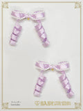 B49HA925 Eternal Ribbon Feathery Ribbon Clips