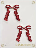 B49HA925 Eternal Ribbon Feathery Ribbon Clips
