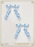 B49HA925 Eternal Ribbon Feathery Ribbon Clips