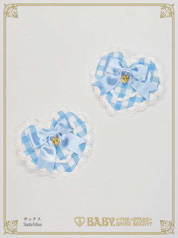 B49HA937 Milky Soda Gingham Clip