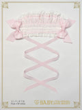 B49HA956 Creamy Ribbon Headdress