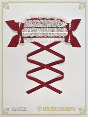 B49HA721 Creamy Ribbon Headdress