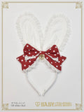 B49HA971 Milky Dot♡Bunny Ear Headband